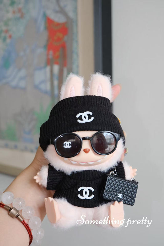 LABUBU CLOTH CHANEL BLACK SUIT 0014